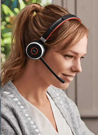  Jabra Evolve 65 Bluetooth Mono MS Headset SE- Compatible with  Voice, Video App, PC, Mac - Teams, Zoom, Webex, Meet and More, with Global  Teck Microphone Cushions, 6593-823-309 : Electronics