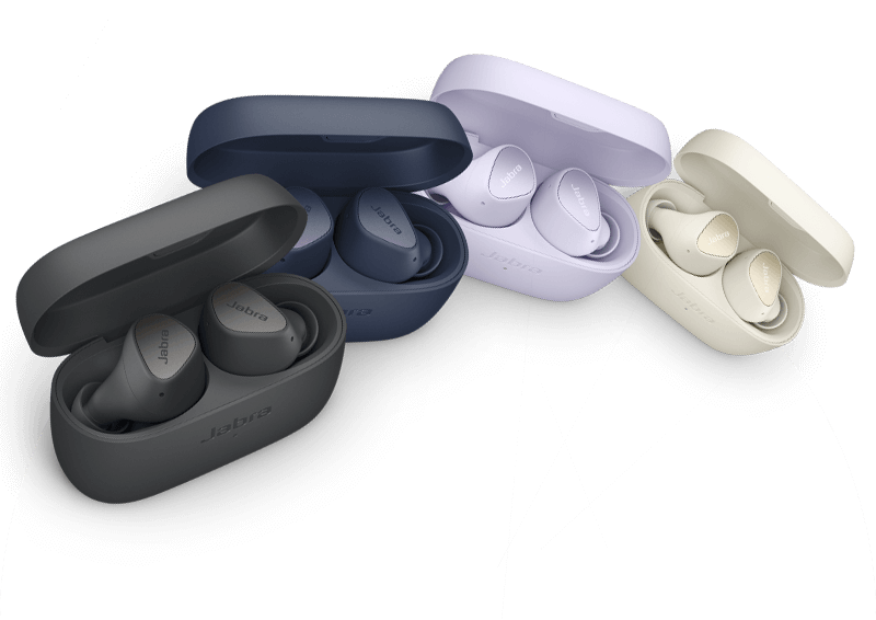 Jabra Elite 4 True Wireless ANC In-Ear Headphones (Lilac) - JB Hi-Fi