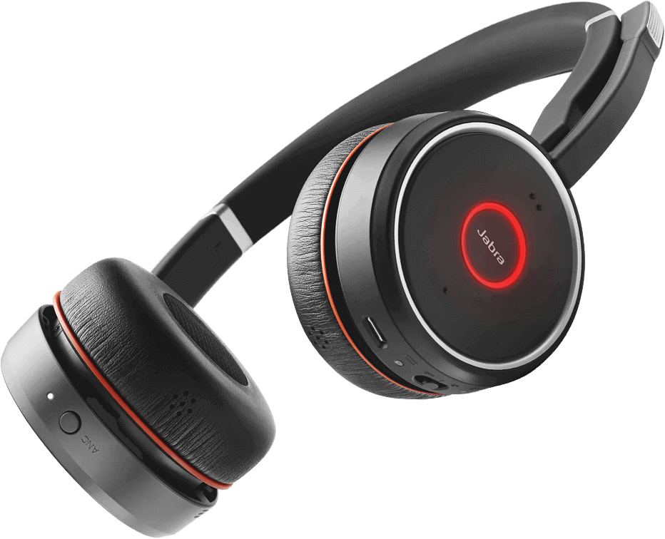 Wireless office headset with noise cancellation | Jabra Evolve MS/UC