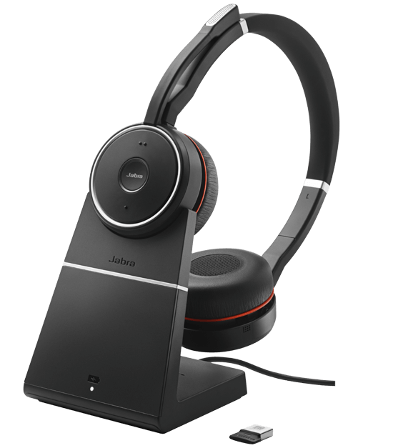 Wireless office headset with noise cancellation | Jabra Evolve 75 MS/UC